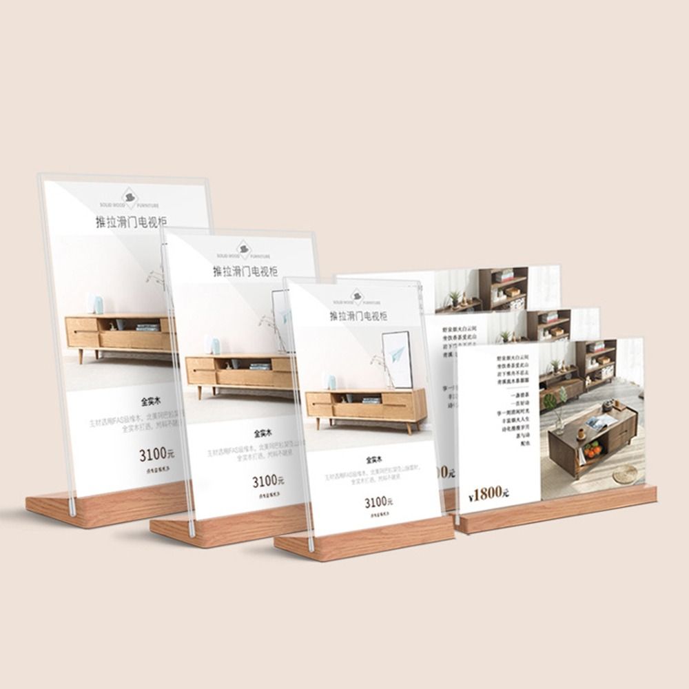 내구성 아크릴 테이블 탑 사인 거치대, 양면 메뉴 디스 - Engraved Wood Frame 리뷰 및 가격